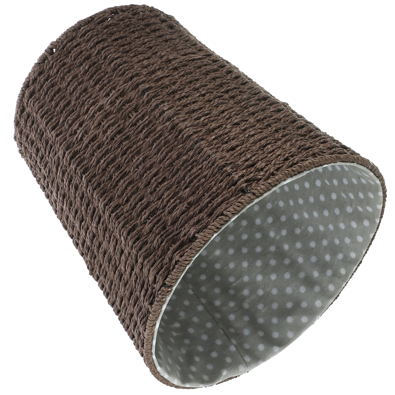 

Creative Trash Can Basket Waste Baskets Wicker Iron Decorative Woven Bin Travel