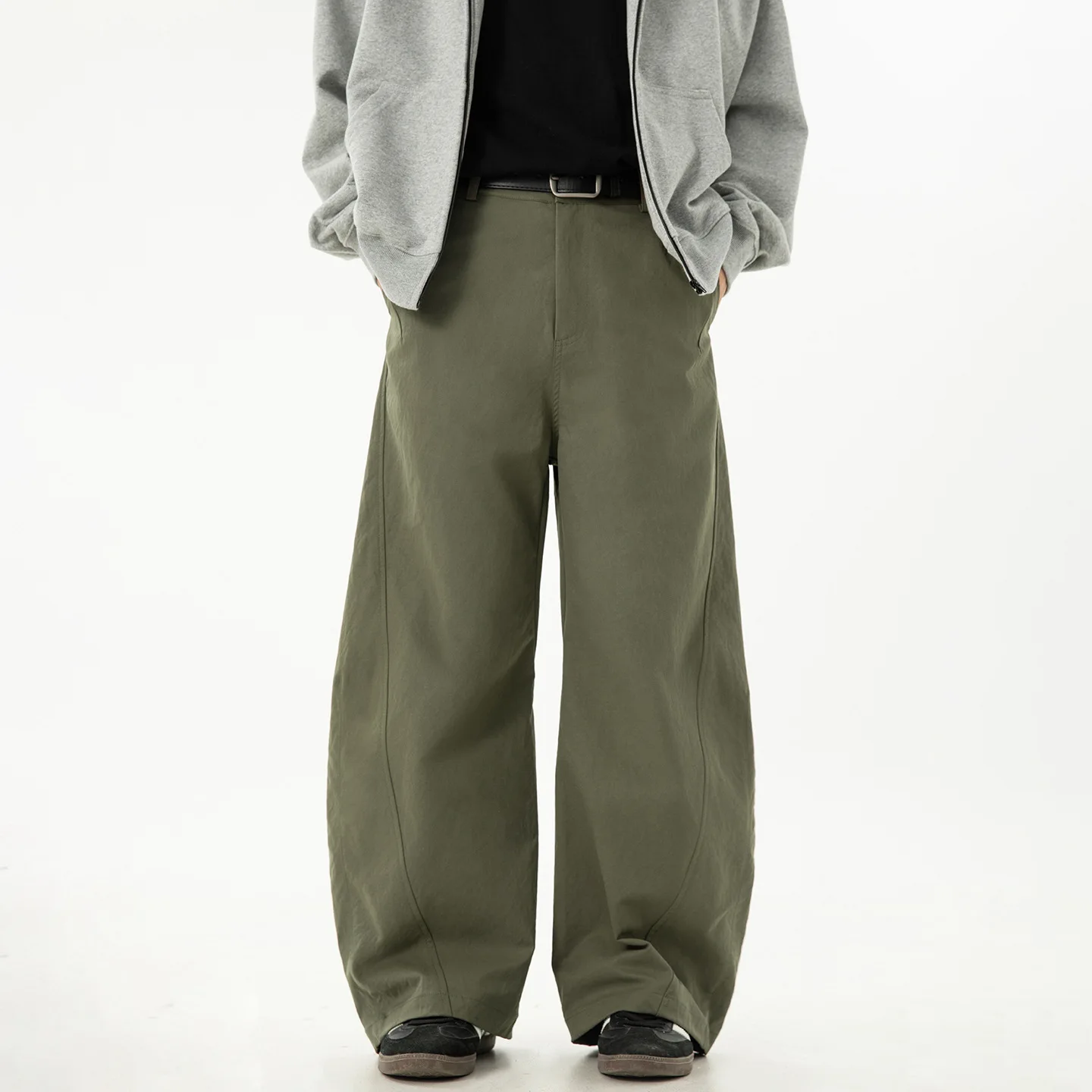 

Side Segmentation Patchwork Machete Casual Pants Men Loose Wide legs Trouser Autumn Streetwear Fashion Vintage Pant High-quality