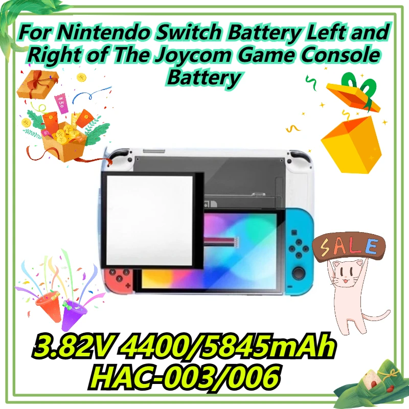 

3.82V 4400/5845mAh HAC-003/006 For Nintendo Switch Battery Left and Right of The Joycom Game Console Battery