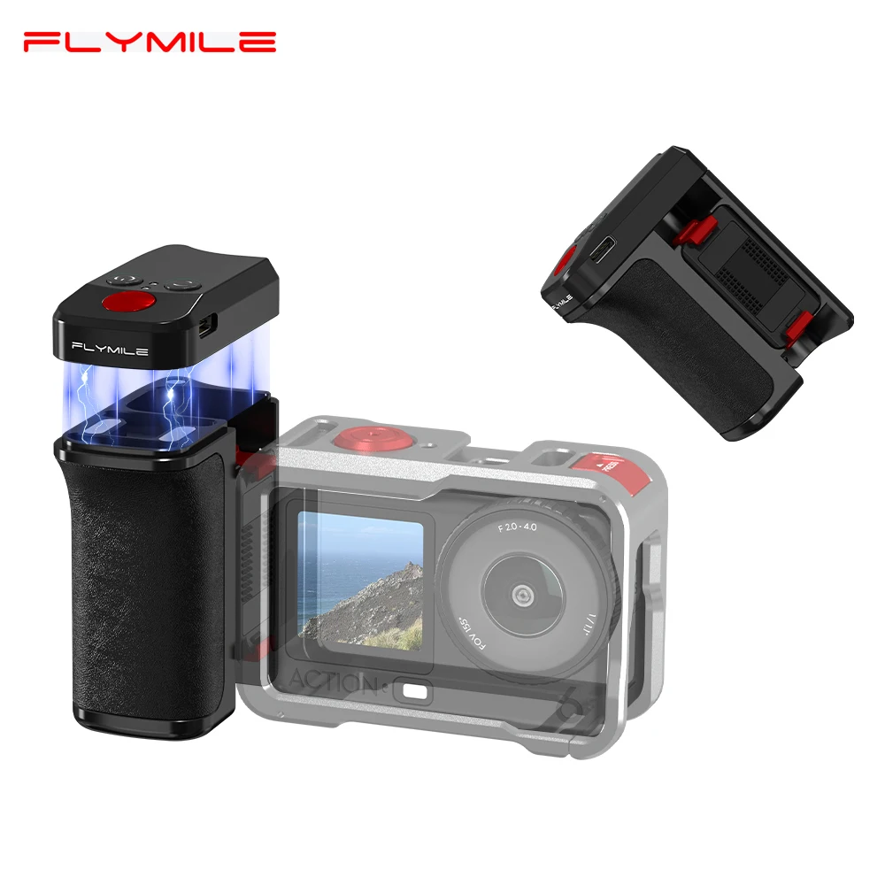 

Flymile Bluetooth Remote Control Street Grip Holder for DJI Action 6/ 5 Pro/4/3 Accessories
