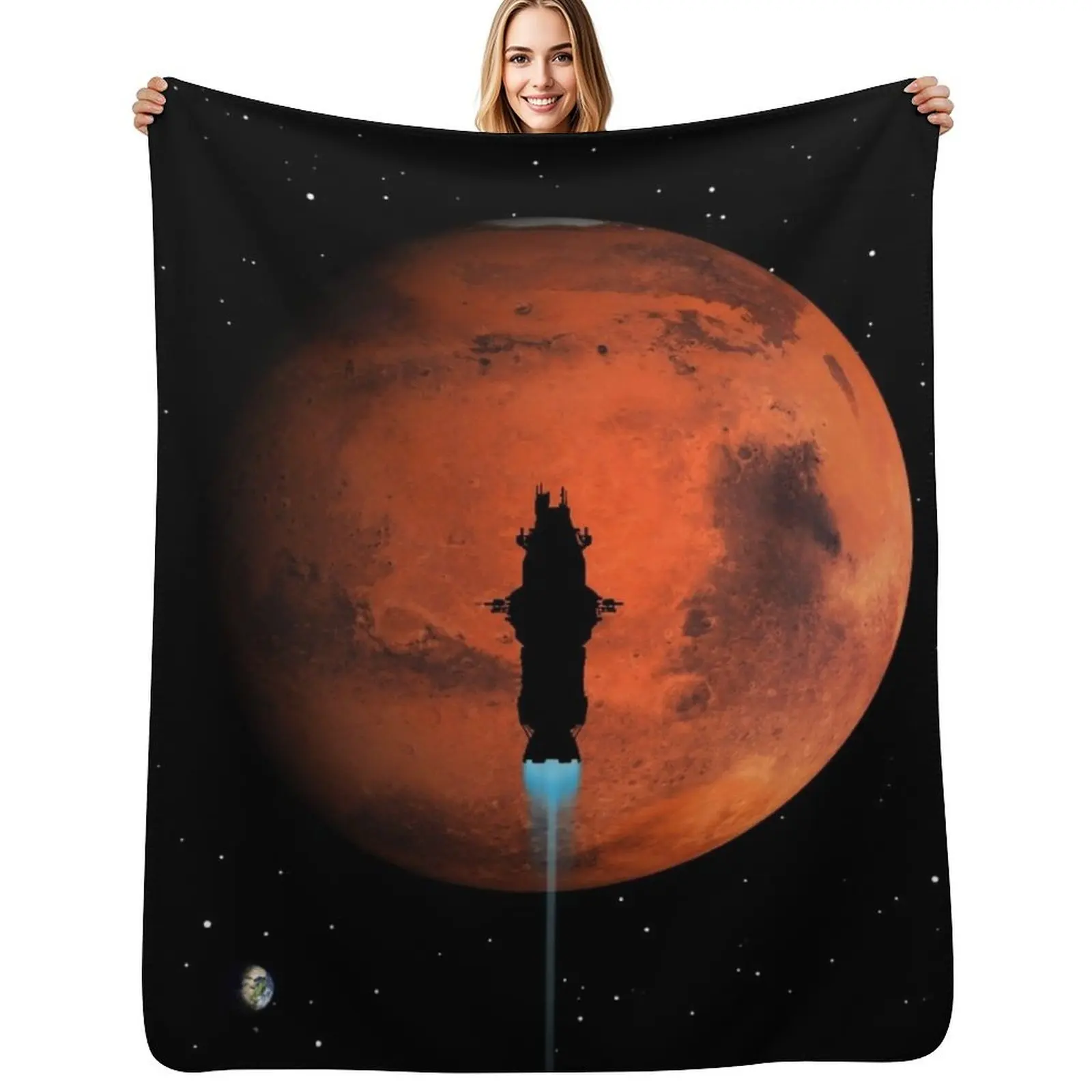 

Rocinante Silhouette Poster Throw Blanket Softest heavy to sleep Fashion Sofas decorative Blankets