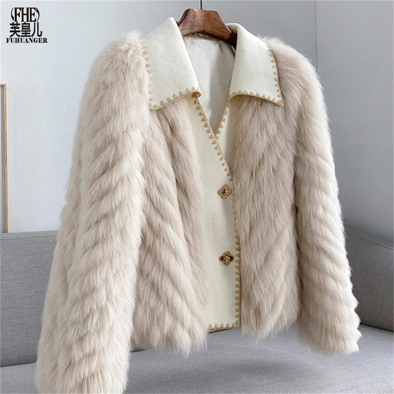 Popular high-end Hepburn style short Coat for women's Winter 2024 new Mink coat Ladies Fur Jackets Fox Fur Car Strip Mink Jacket