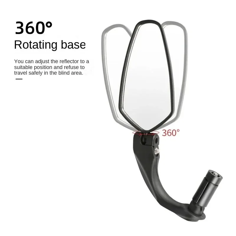 Bicycle Rear View Mirror Bike Cycling Clear Wide Range Back Sight Rearview Reflector Adjustable Handlebar Left Right Mirror