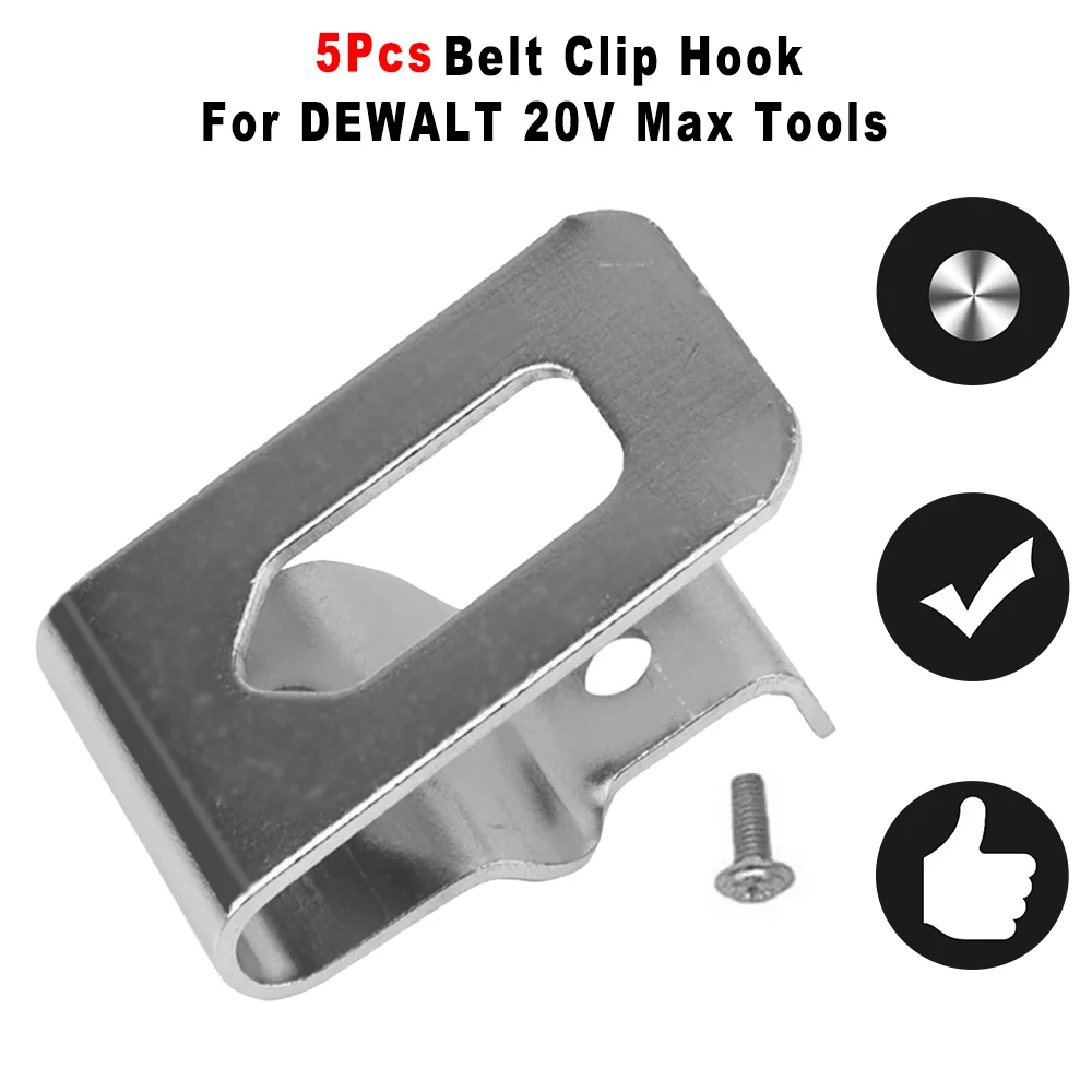 

5 шт., зажимы для ремня для электрической дрели, крючки для DeWalt 18 В 20 В, дрель N268241 N169778 DCD980, аксессуары для ударных ключей