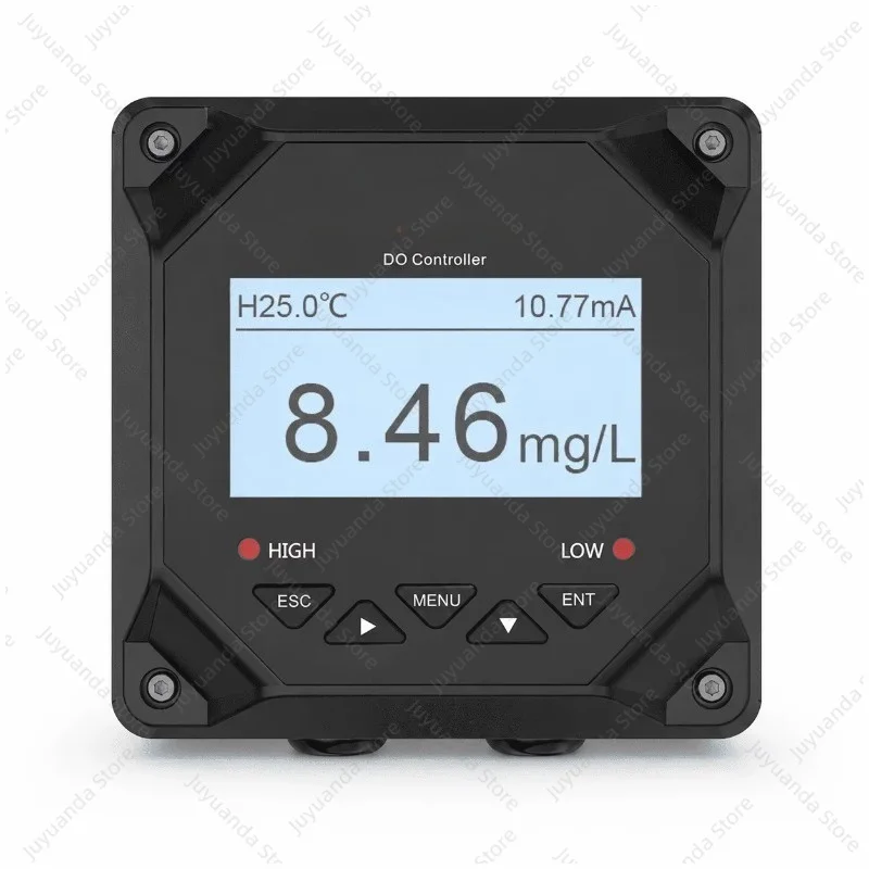 Digital LCD Dual-Alarm With Membrane Dissolved Oxygen Meter for Multi-Parameter Liquid DO & Temp Testing
