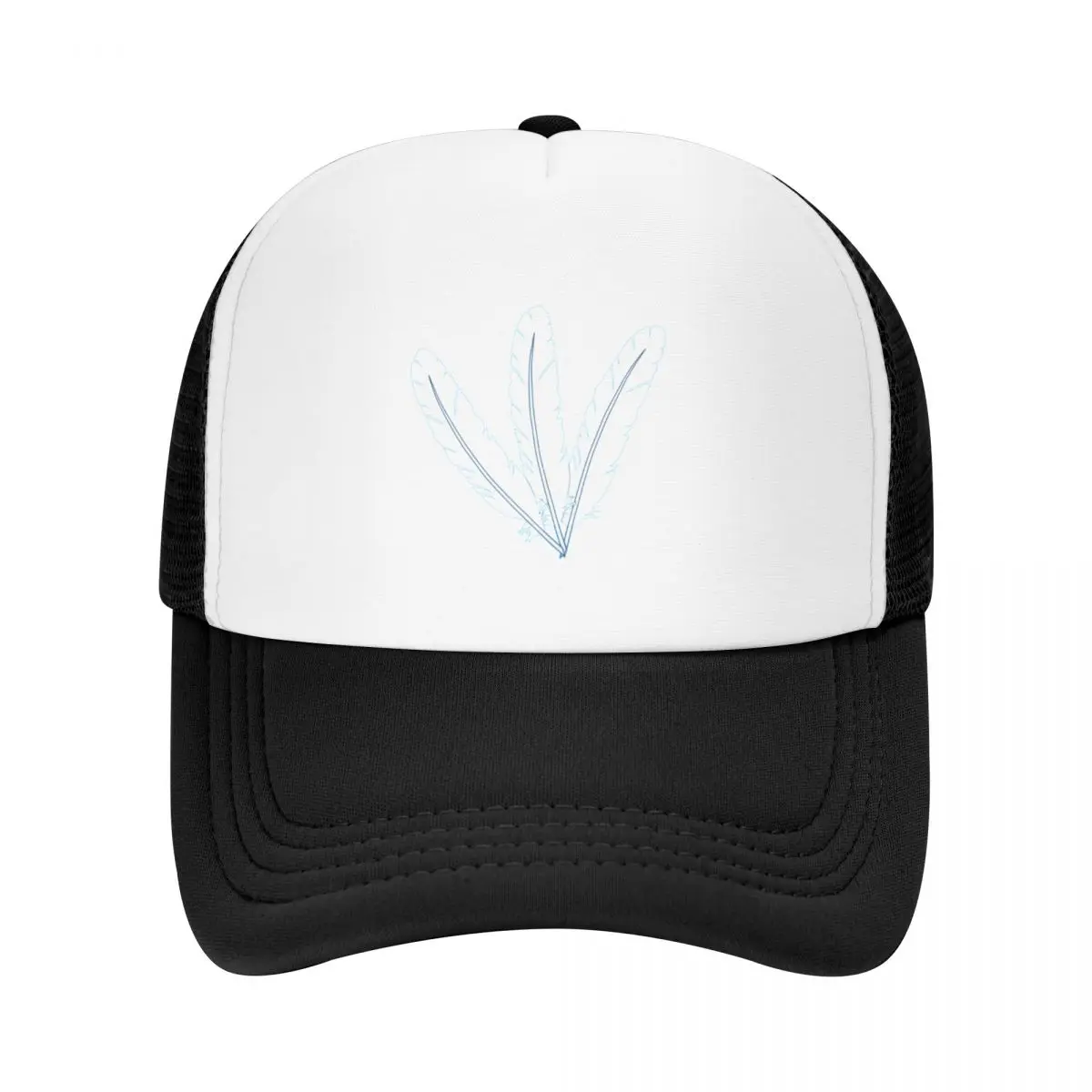 

Three White Feathers Baseball Cap Hood Beach summer hat Luxury Cap Caps For Men Women's