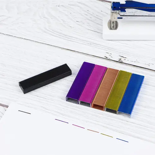 Imagen 2 del producto Grapas estándar de tamaño 26/6, 950 unids/caja, recambios de grapadora de escritorio para oficina, escuela, hogar, grapadora, papelería, suministros de encuadernación