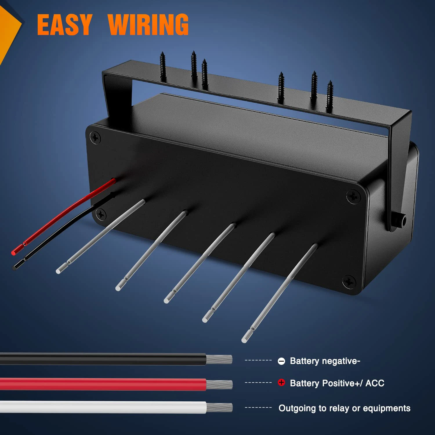 DaierTek 6 Gang Rocker Switch Box 12V SPST ON Off PD Type C and QC 3.0 USB Charger Voltmeter Waterproof Aluminum Switch Panel