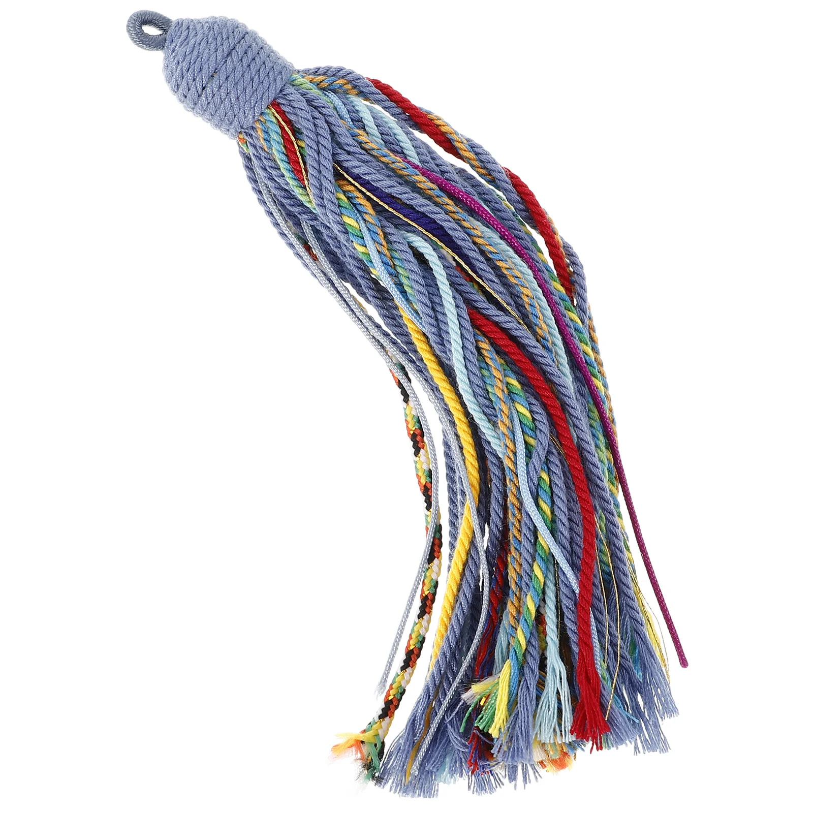 

Tibetan Cotton Hanging Tassel Decoration Unique Boho Car Interior Mini Tassel Keychain Bag Charm Handmade