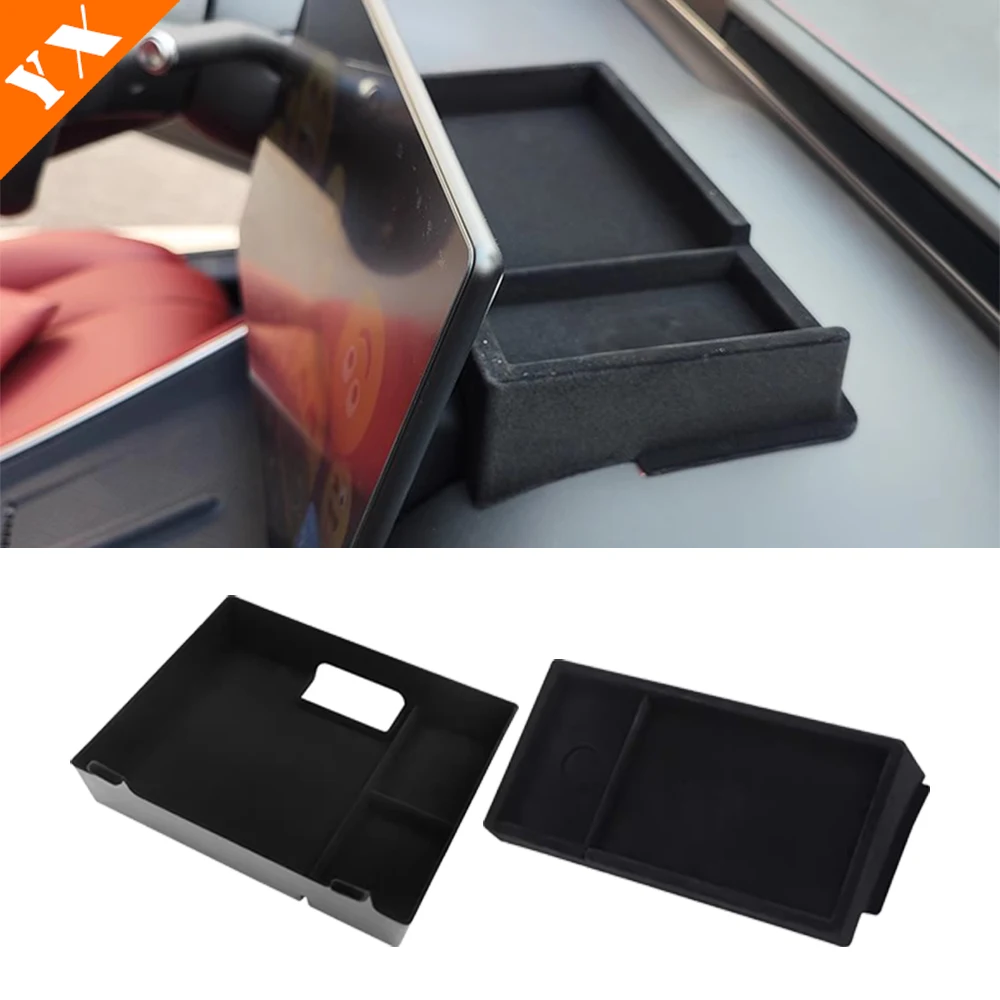 

For GWM Tank 700 hi4t Accessories 2024 Silicone & Suede Car Handrail Box Armrest Storage Box Navigation Screen Storage Box