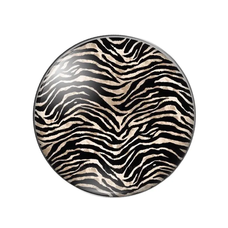 New Animal skin leopard Print Patterns  8mm/10mm/12mm/18mm/20mm/25mm Round photo glass cabochon demo flat back Making findings