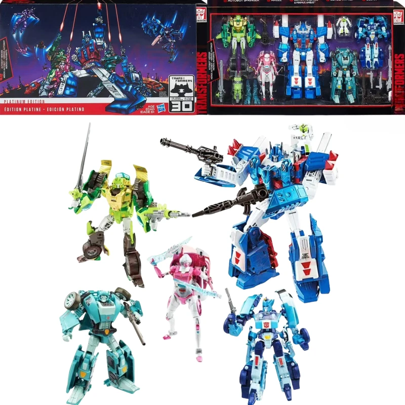 ในสต็อก TAKARA TOMY Transformers ของเล่น 30th ANNIVERSARY 1986 ภาพยนตร์ชุด Ultra Magnus ฤดูใบไม้ผลิถ้วย Arcee Long-winded Collection