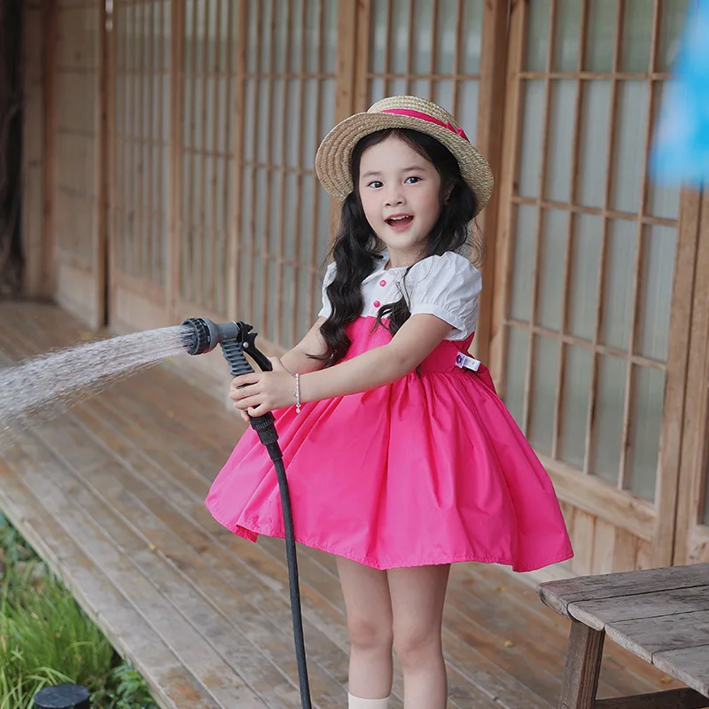 

Оригинальное детское платье с пышной юбкой для девочек, повседневная повседневная одежда с героями мультфильмов, новый стиль, платье Лолиты, детская модная одежда