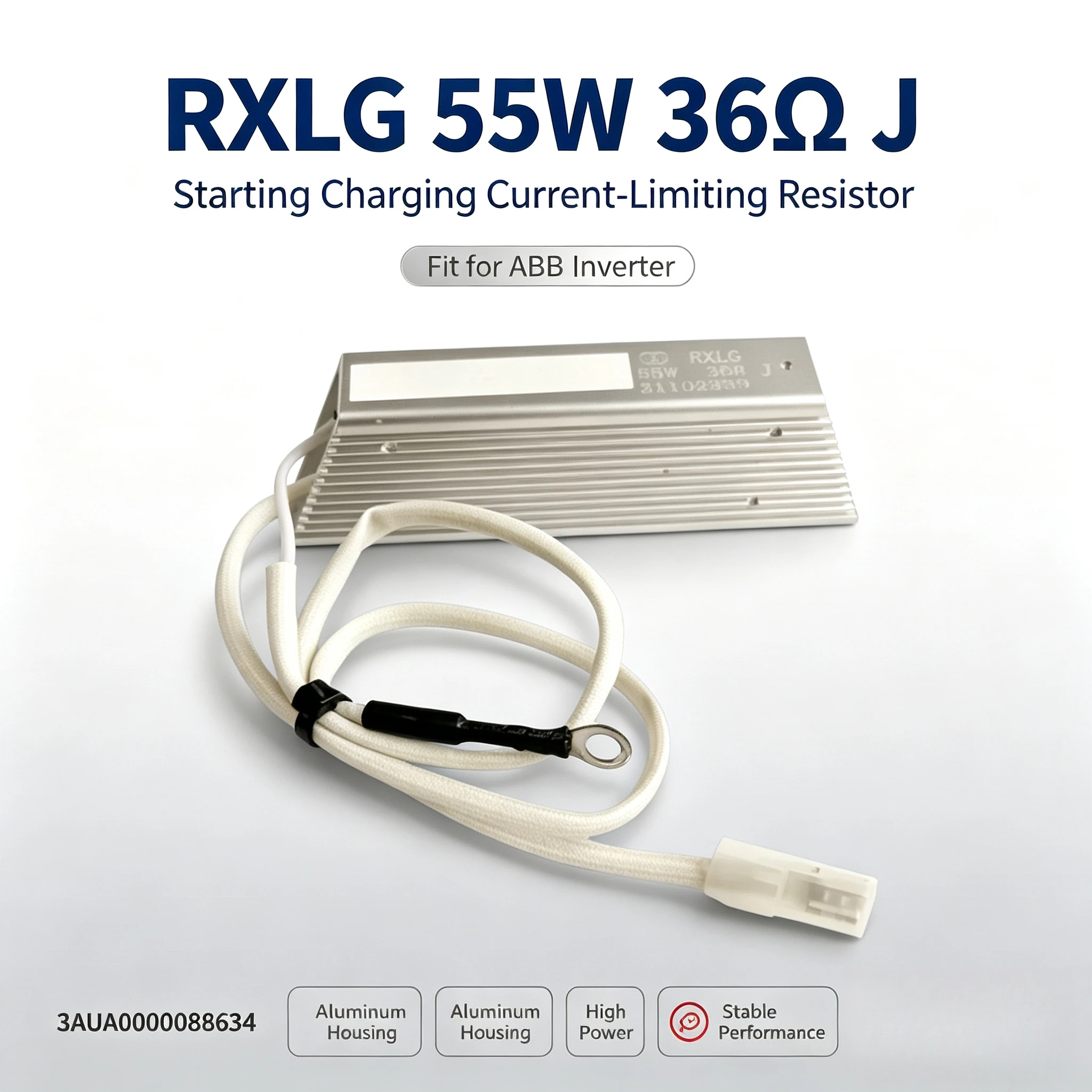 RXLG‑55W‑36RJ Inverter Starting Resistor, 3AUA0000088634 Aluminum Shell Charge Current‑Limiting Resistor