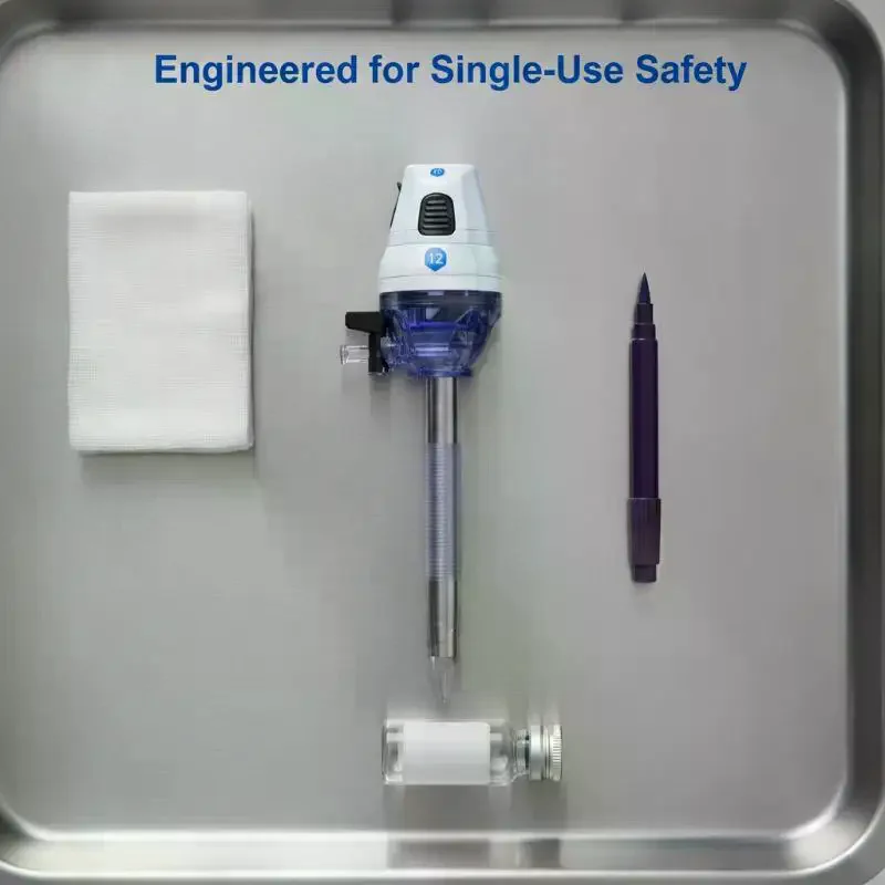 Single Use Endoscopic Laparoscopic Trocar Kit Sterile Disposable Medical Surgical Trocar 5/10/12/15mm for Private Clinics