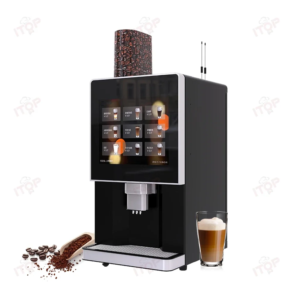 

Stainless Steel Commercial Desktop Bean To Cup Beverage Instant Drink Vending Machine