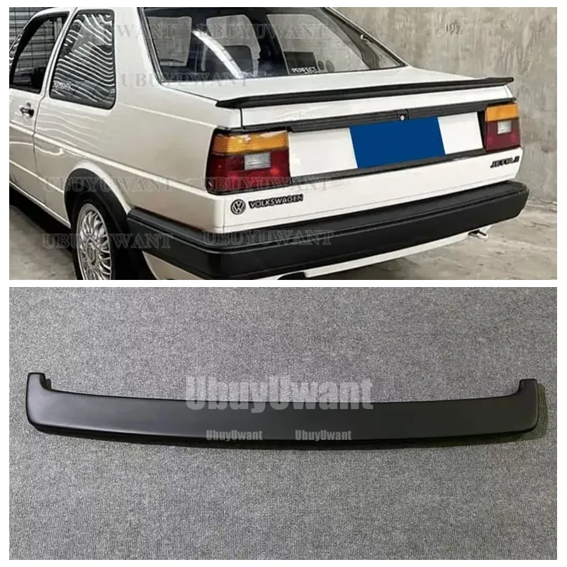 Para Volkswagen Jetta Mk2 Spoiler 1994--2002 alerón de maletero de coche aspecto de fibra de carbono alerón de maletero trasero de coche accesorios de reacondicionamiento alerón
