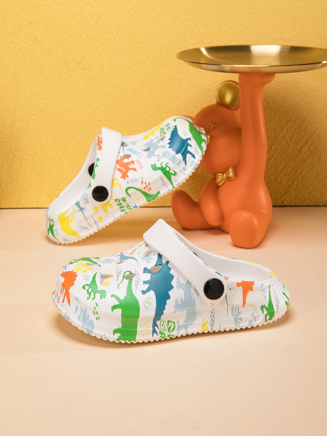 Summer Boys Fashion Leisure Outdoor Beach Dinosaur Hole Shoes