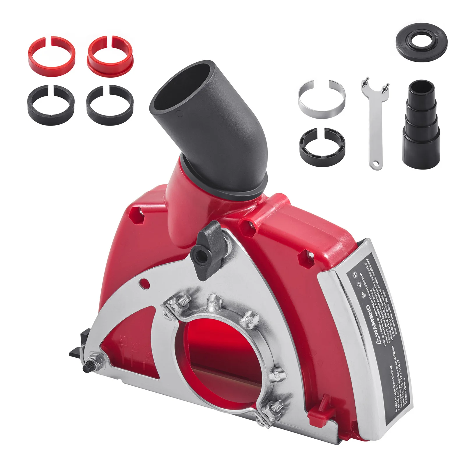 

SucceBuy Cutting Dust Shroud for Angle Grinders 4-5 in Angle Grinder Dust Shroud with 6 Clamping Washers for Concrete Wall Stone