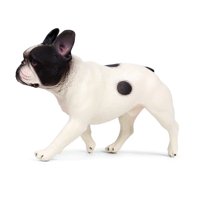 

Realistic Animal Model Soft Hand Painted Fashion French Bulldog Toy Action Figure Dogs Model Toys 10x3x7cm