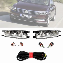 Car-styling Front Fog Lamp Light With Bulbs  Fit For VW Passat B8 Variant ALLTRACK 2015-2020 2 Globe Type Driving Light