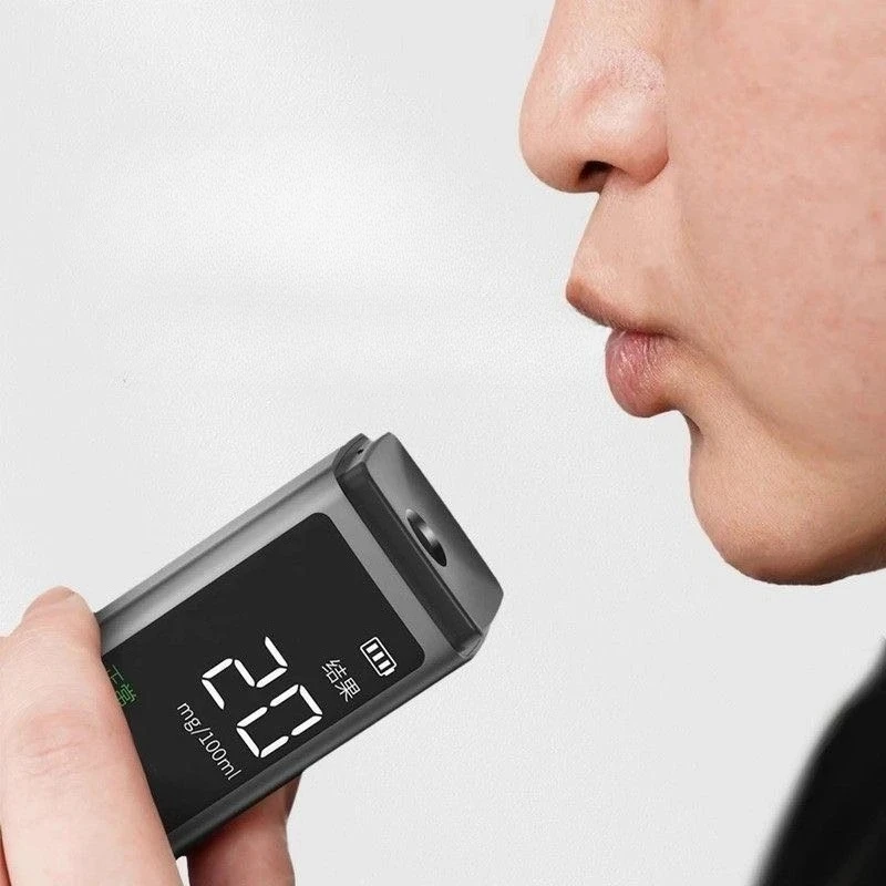 

Atuman Alcohol Testers Handheld Portable Digital Breathalyzer Type-C Charging LCD Display for Drunk Driving Alcohol Test