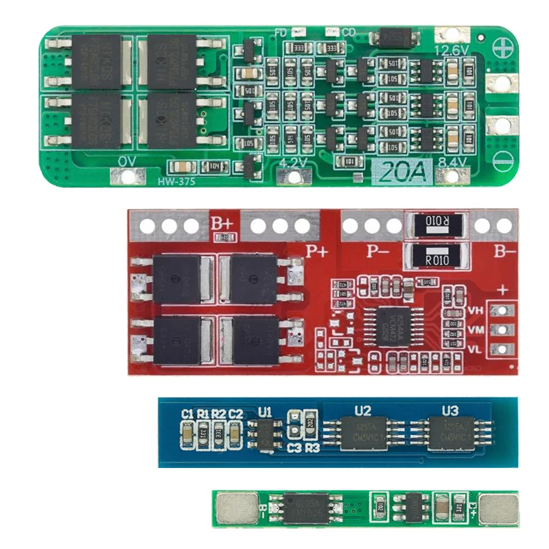 Carte de protection pour moteur de perceuse, batterie au lithium, chargeur 18650, Lipo Cell Tech, 1S, 2S, 3S, 4S, 3A, 20A, 30A, Eddie Ion, PCB BMS