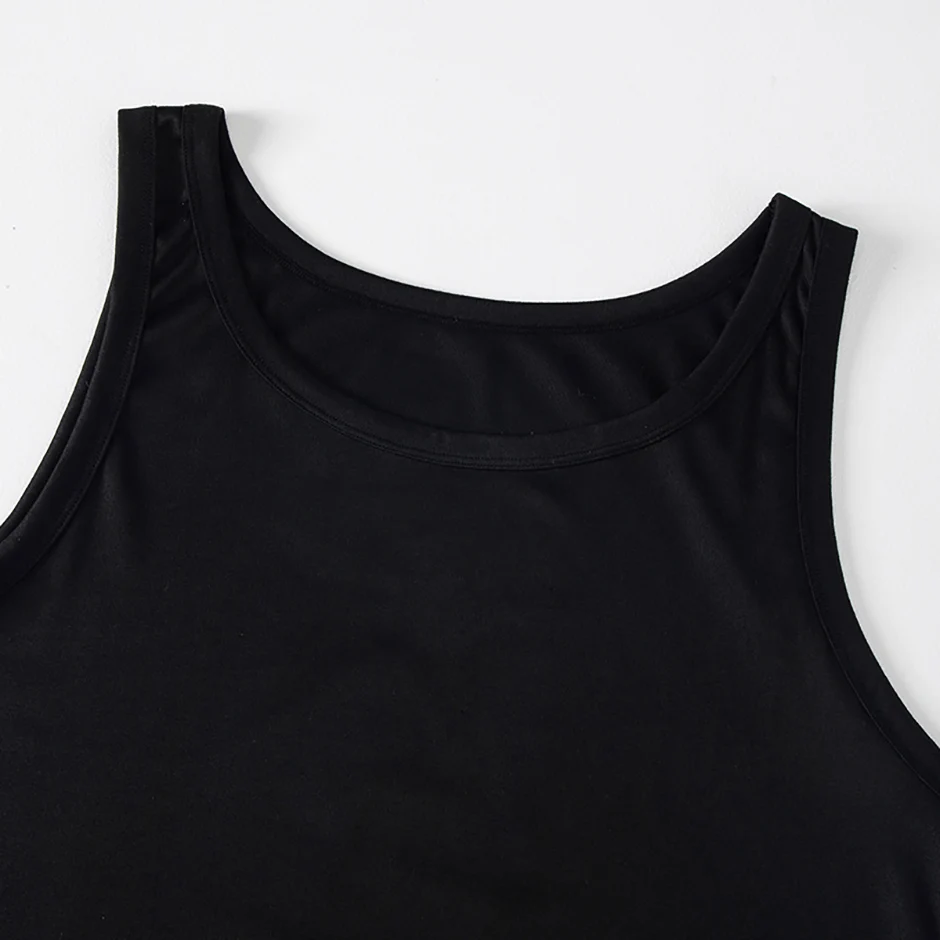 1/3 Stück Herren Four Seasons Schwarz und Weiß klassische Farbe Basic Weste Übergröße Jugend Sport und Freizeit Laufen Joker Bottoming – Detail 18