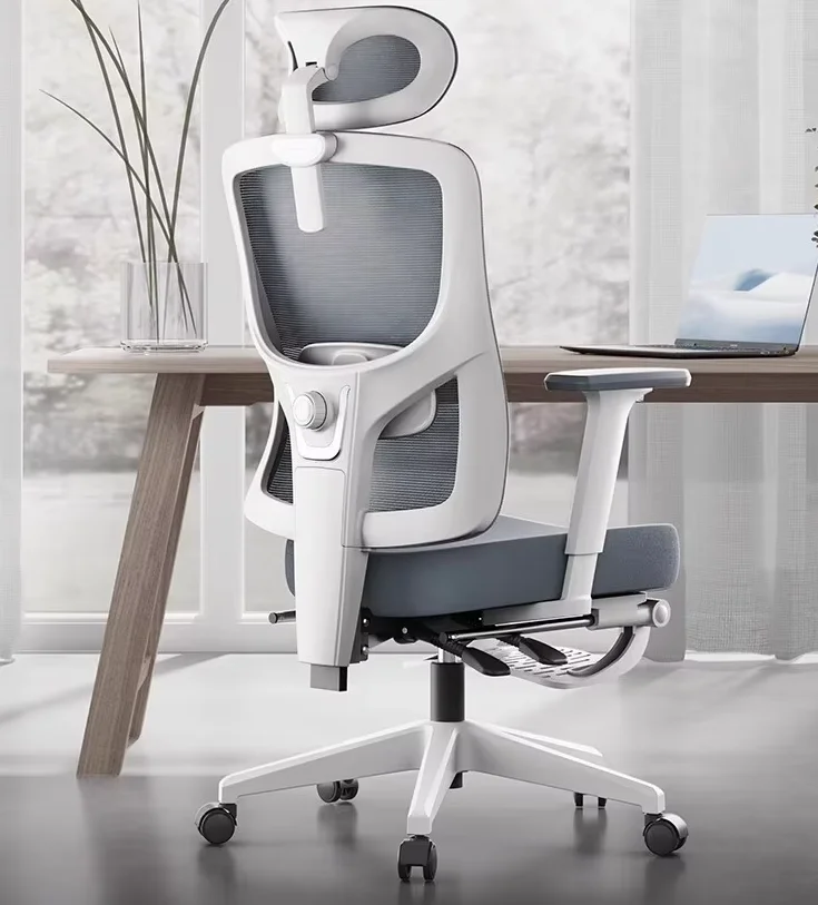 Black And White P5 Ergonomic Chair Computer  Home  Office  Learning Chair E-sports  Book Desk Lunch Break