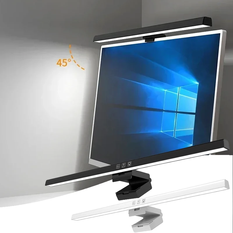 

Светодиодная настольная лампа, подвесные светильники для экрана, 50 см, USB-монитор с бесступенчатым затемнением, светильник для защиты глаз, лампа для чтения для учебы и работы