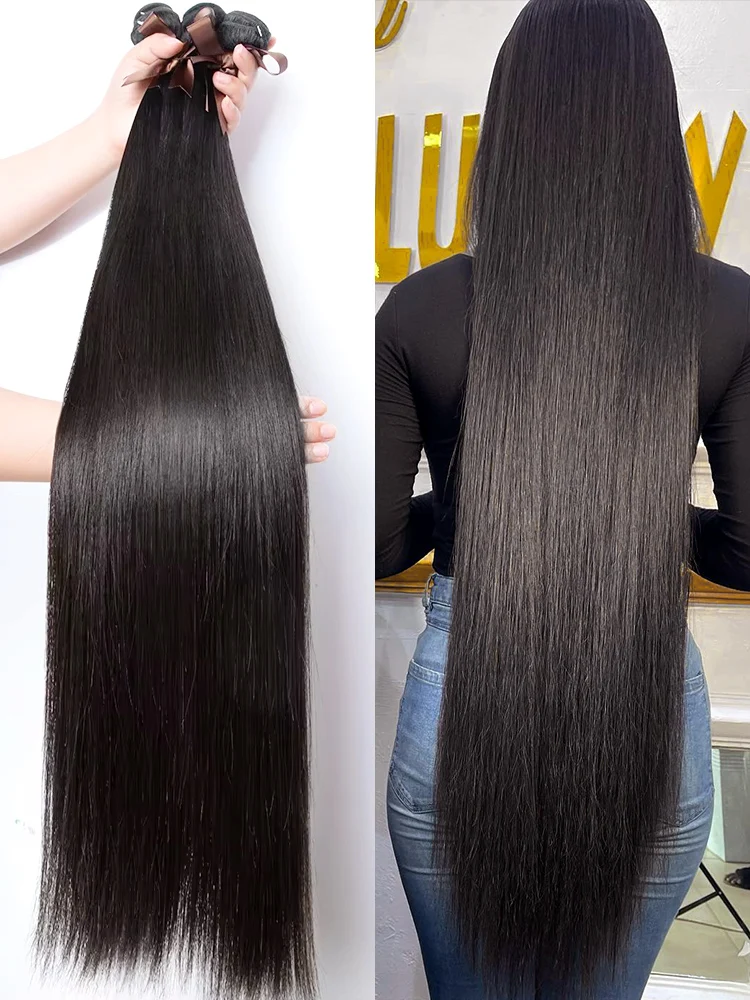 Links 30 32 Inch Straight Human Hair Bundles Remy Unprocessed Raw Virgin 100% Human Hair Straight Extensions 3 4 5 Bundles Deal