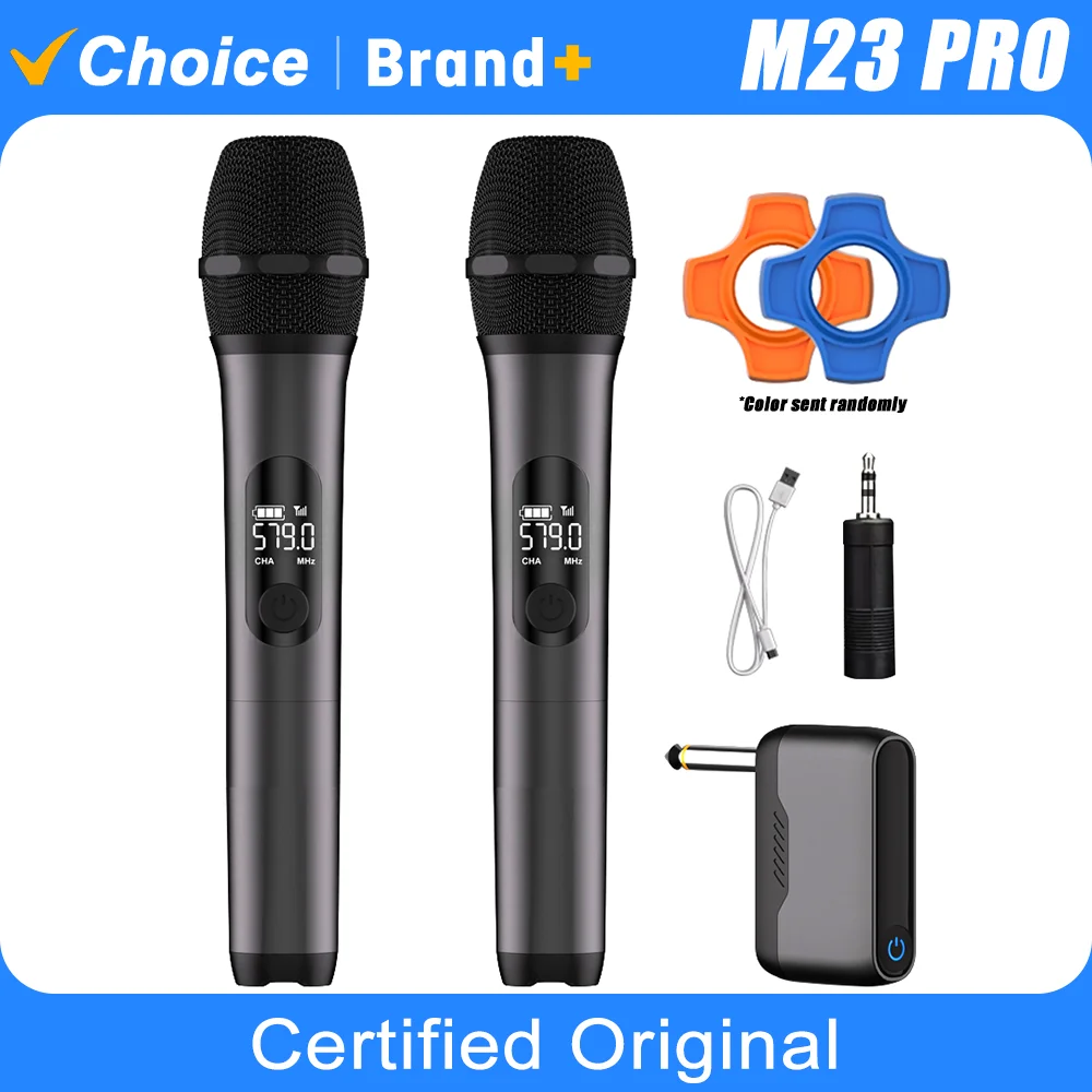TAVOSOP M23 PRO Professional 2 Channel DJ UHF Wireless Handh