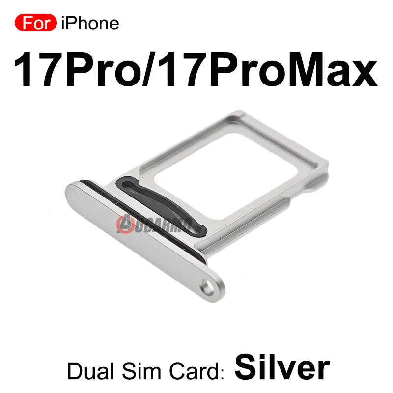 Dark Blue Silver Orange SIM Card For iPhone 17Pro Max 17 Pro Dual