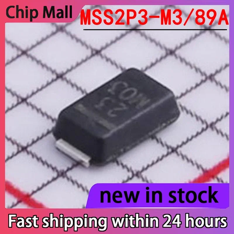 50PCS Brand New MSS2P3-M3/89A Packaged MICROSMP 30V 2A Schottky Diode
