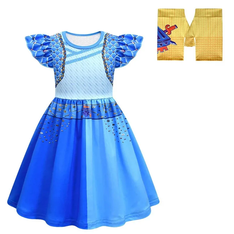 Halloween Movies Descendants 4 Princess Red Chloe Bridget Cosplay Costume Carnival Party Girls Evie Mal Dress Up Casual Clothing