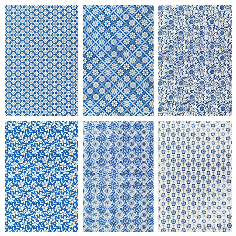 1PC New Pottery Transfer Paper Underglaze Flower Paper DIY Ceramic Coloring Jingdezhen Blue and White Porcelain Plain Decal