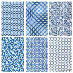 1PC New Pottery Transfer Paper Underglaze Flower Paper DIY Ceramic Coloring Jingdezhen Blue and White Porcelain Plain Decal