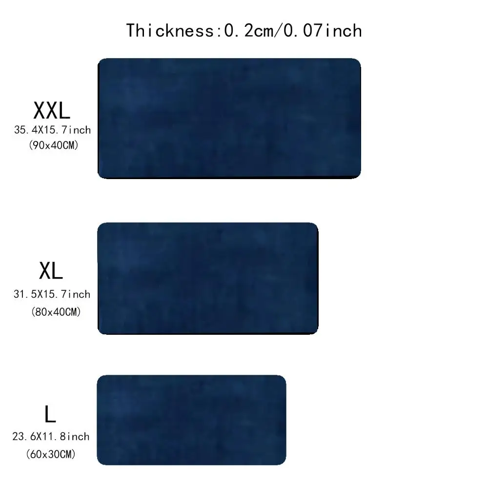 

Deep Blue Secret Realm Mouse Pad Large Gaming Mouse Pad Keyboard Gamer Rubber Anti-wrinkle Non-slip Bottom Desk Mat