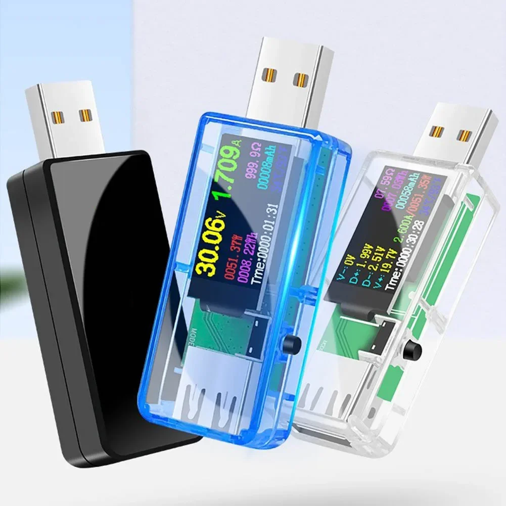 1pc U96 USB Tester DC Digital Voltmeter Ammeter Detector For Alligator Clip For Electrical Devices Accessories