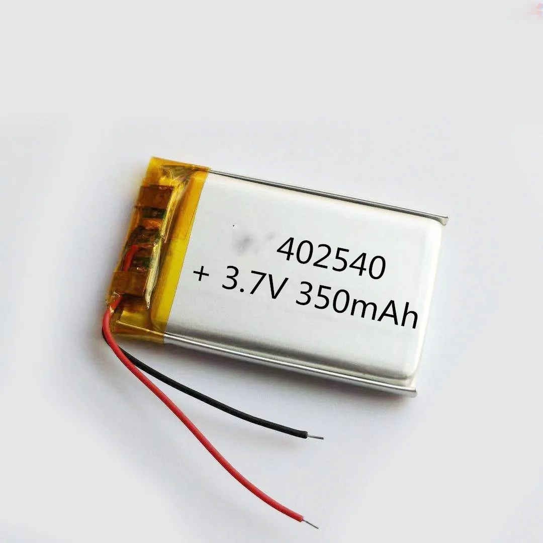 2/5/10/20 Pcs 3.7V 350mAh 402540 Lithium Polymer Ion Battery 2.0mm JST Connector