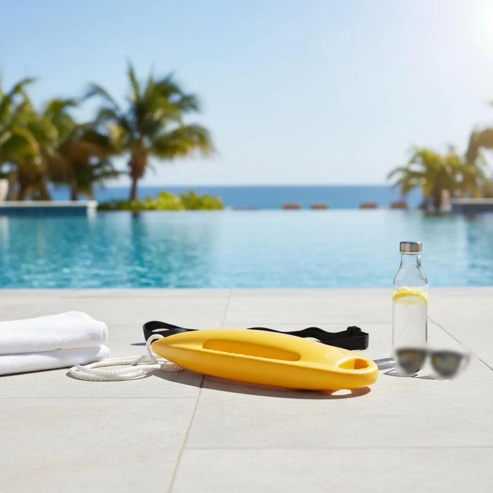 children-lifeguard-buoy-board-high-strength-pe-float-with-waist-strap-for-open-water-rescue-practice