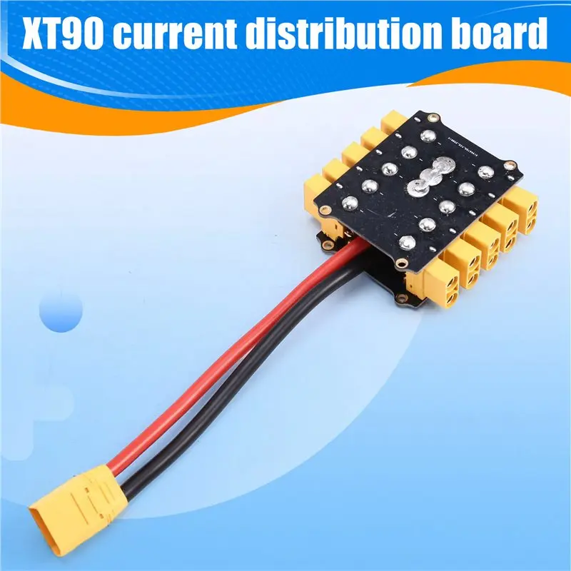 L62A XT90 PCB High Current Distribution Board For UAV Power Supply Multi-Axis Distribution Board Parallel Connection