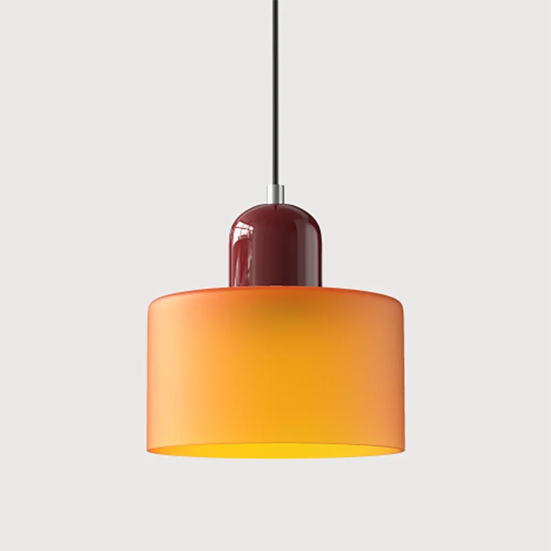 Scandinavische moderne glazen slaapkamer nachtkastje lange lijn kleine kroonluchter restaurant bar kroonluchter eenvoudige verlichting sfeerlamp E27