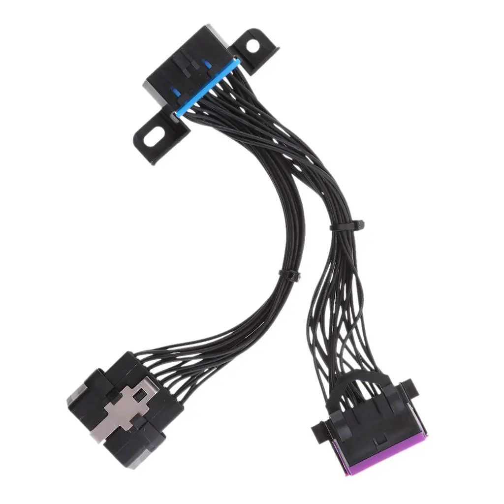 

OBD2 Y Splitter Extension Cable Durable Plastic Metal Diagnostic Adapter for Universal Car 16 Pin Interface
