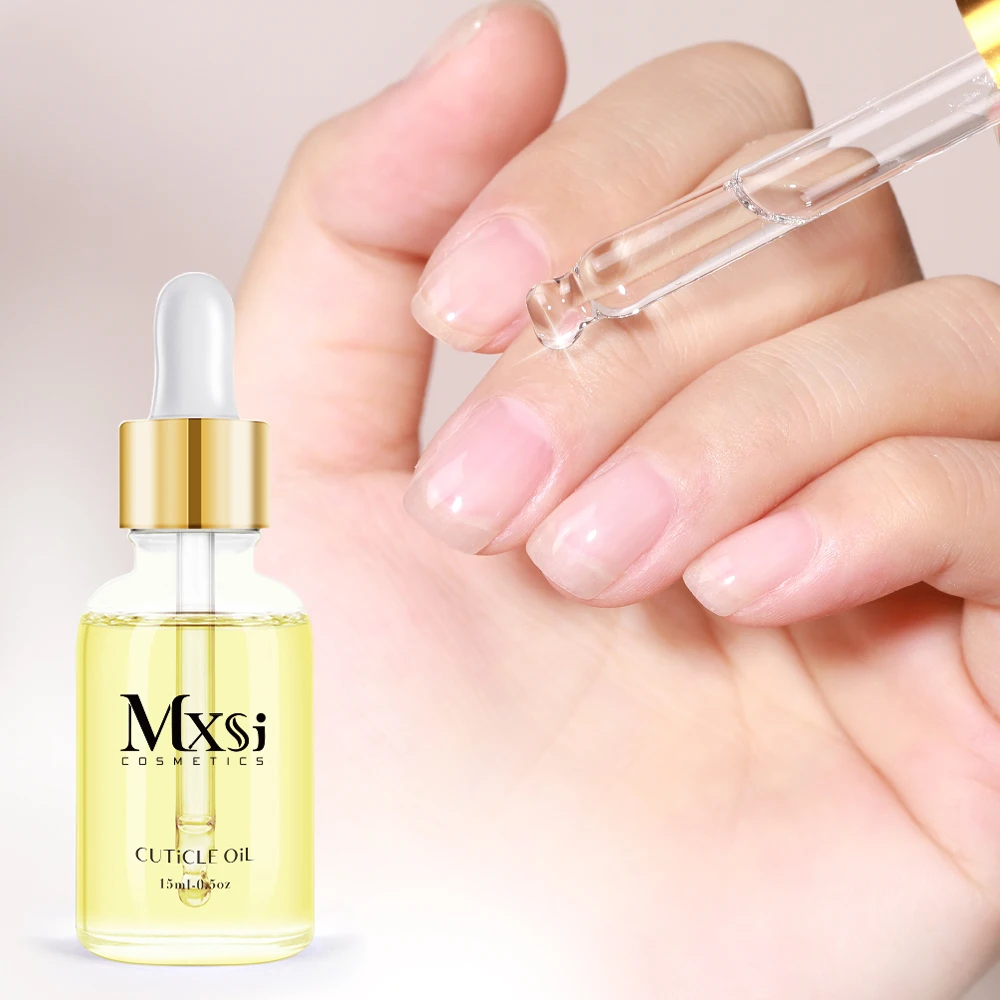 Huile nutritionnelle pour cuticules et ongles MXSI ​ Réparer les ongles endommagés, huile nutritive pour la peau, soin hydratant quotidien, 15ML
