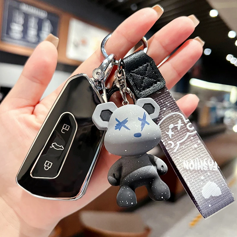 Car Key Chain Luxury Keychain Car Key Ring For Volkswagen VW GOLF TIAGUAN PASSAT POLO SCIROCCO TCROSS car accessories