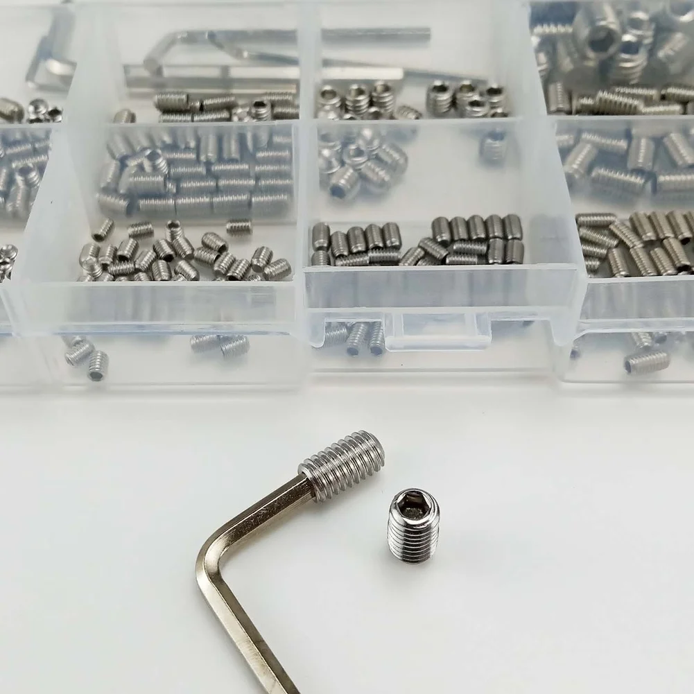 For Industrial Maintenance M5 M8 Hex Socket Set Screw Recessed Set Screws Grub Screw Assortment Secure Locking