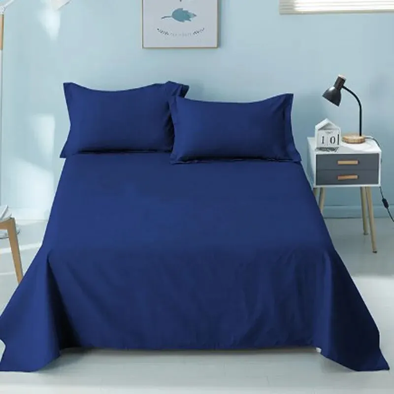 Bed Sheet Solid Colour Dormitory Simple Single Piece Single Double Brushed Bedspread Home B & B Hotel School