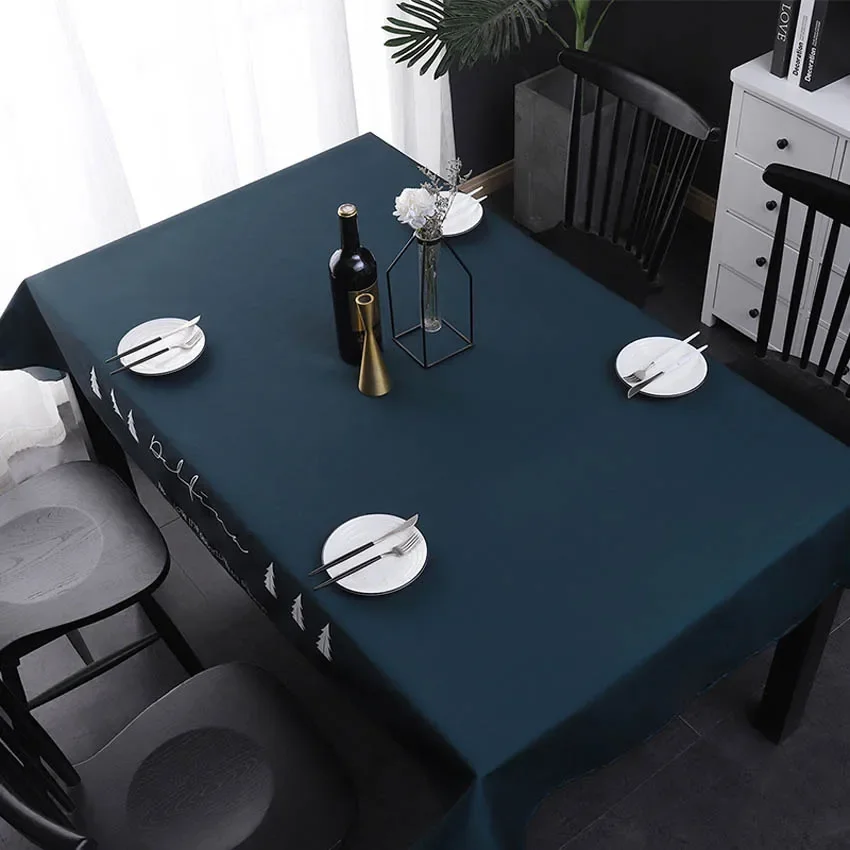 Modern Simple Style Striped Tablecloths Living Room Table Decoration Rectangular Waterproof and Oil-proof Tablecloth Manteles