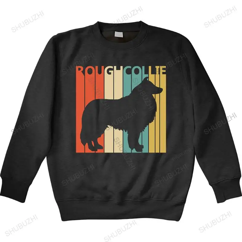 cotton teenage cool sweatshirt male hoodies New Men hoody Vintage 1970s Rough Collie Dog Owner Gift Women man spring hoodie